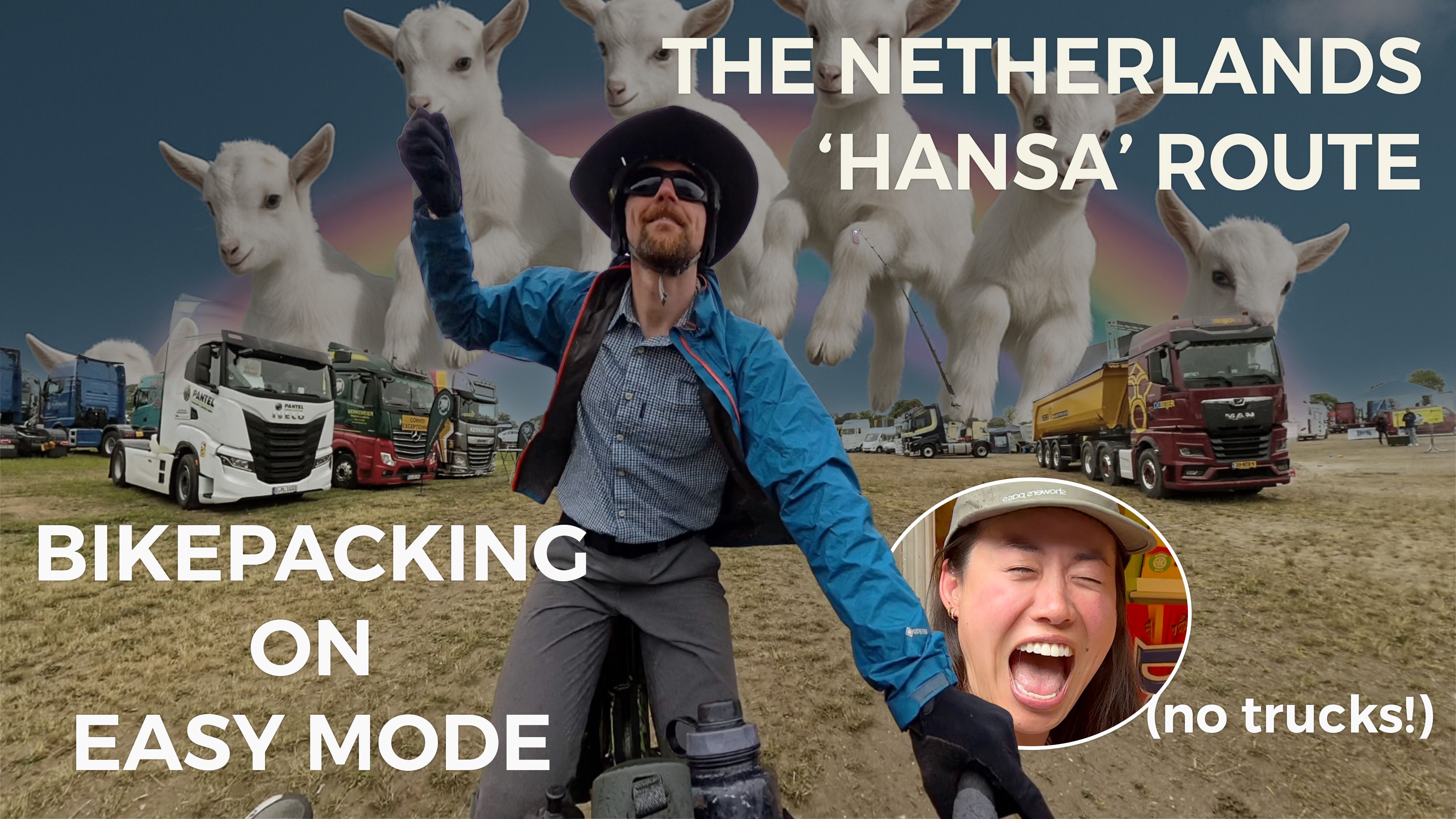 Baby goat rainbow = the clickiest of thumbnails, according to an extremely small focus group.